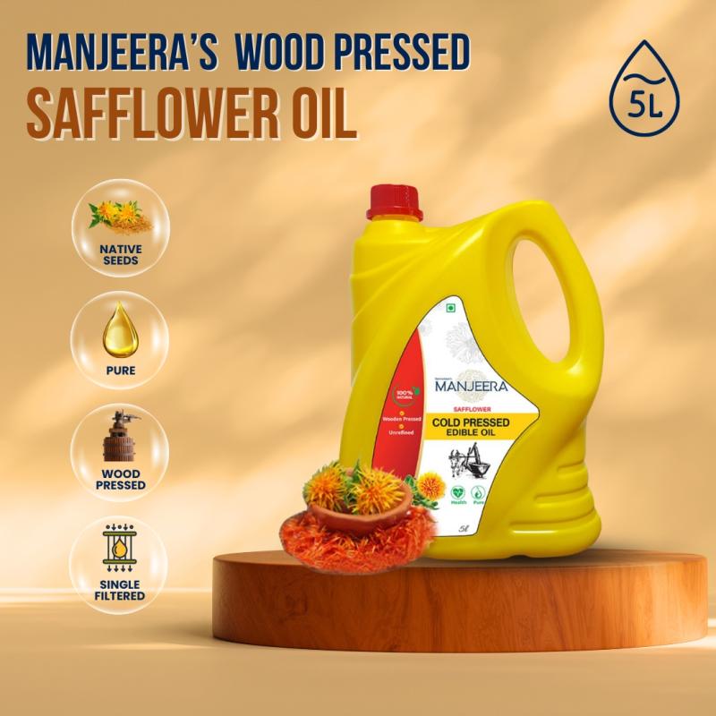 Manjeera’s Wood Pressed Safflower Oil