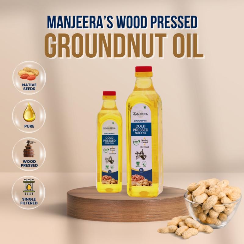 Manjeera’s Wood Pressed Groundnut Oil