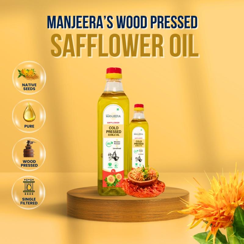 Manjeera’s Wood Pressed Safflower Oil