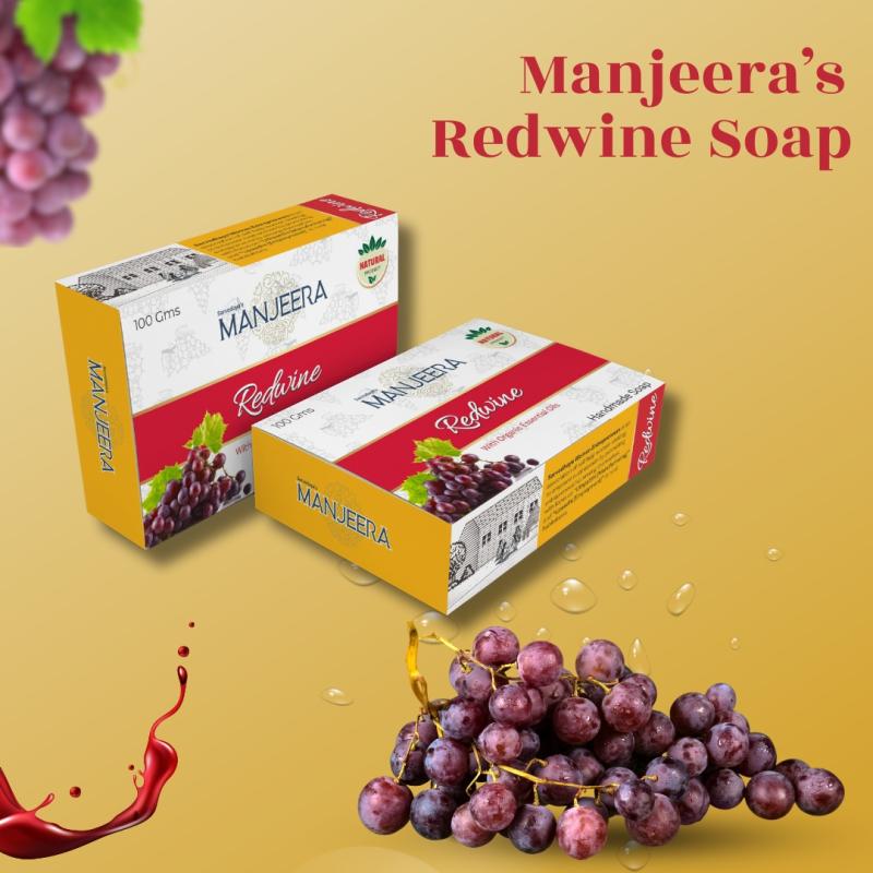 Redwine Soap with Strawberry Extract