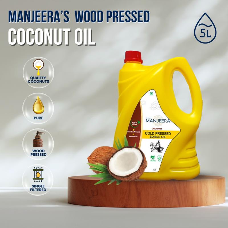 Manjeera’s Wood Pressed Coconut Oil